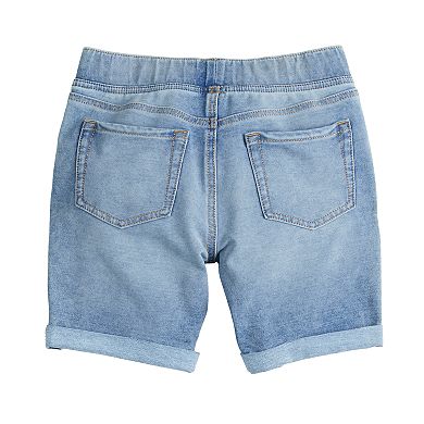 Girls 6-20 SO® Mid-Rise Pull-On Denim Bermuda Shorts in Regular & Plus Size