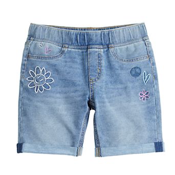 Girls 6-20 SO® Mid-Rise Pull-On Denim Bermuda Shorts in Regular & Plus Size