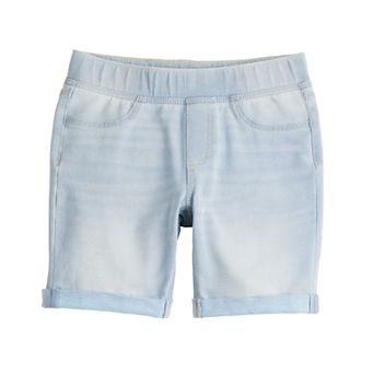 Girls 6-20 SO® Mid-Rise Pull-On Denim Bermuda Shorts in Regular & Plus Size