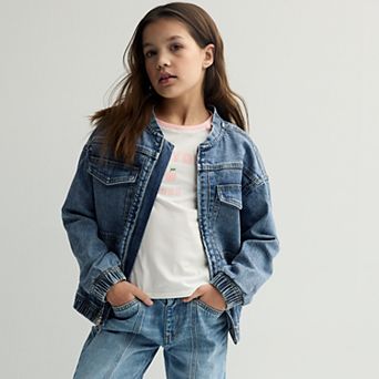 Girls 6-20 SO® Denim Bomber Jacket in Regular & Plus Size