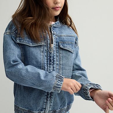 Girls 6-20 SO® Denim Bomber Jacket in Regular & Plus Size