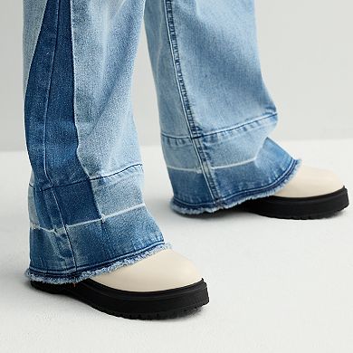 Girls 6-20 SO® High Rise Two Tone Denim Wide Leg Jeans in Regular & Plus Sizes