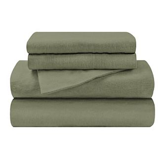 SUPERIOR Flannel Cotton Deep Pocket Sheet Set