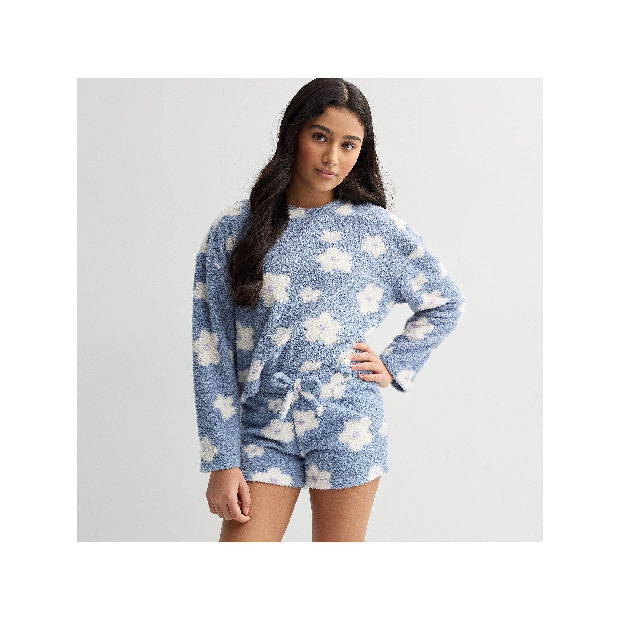 Girls 7-16 Limited Too 2-pc. Cloud Long Sleeve Pajama Top & Pajama Shorts S