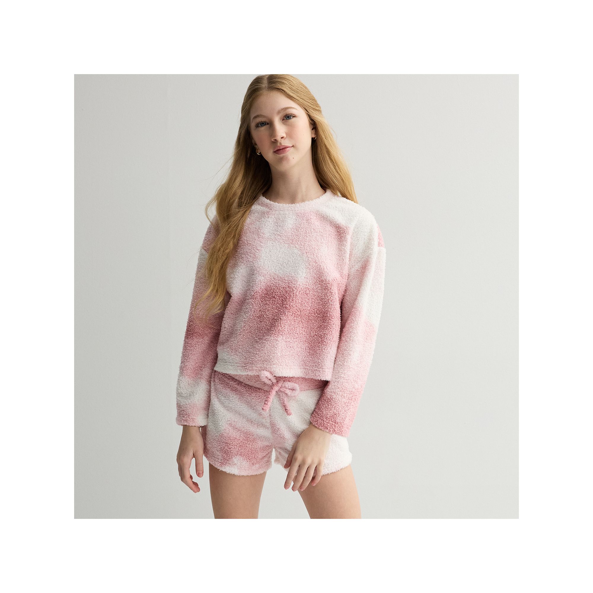 Girls 7-16 Limited Too 2-pc. Cloud Long Sleeve Pajama Top & Pajama Shorts S