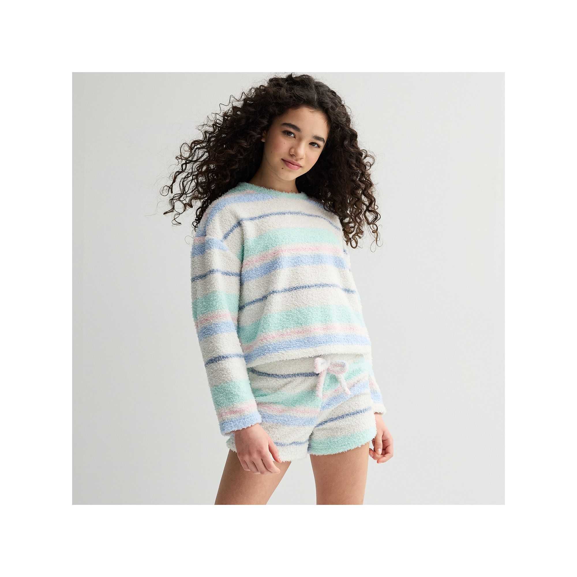 Girls 7-16 Limited Too 2-pc. Cloud Long Sleeve Pajama Top & Pajama Shorts S