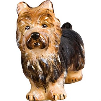 Joy To The World Australian Terrier Dog Polish Glass Christmas Ornament Made In Poland Decoration