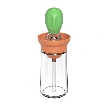 Cooking BBQ Glass Oil Dispenser With 3 Layer Gel Brush