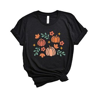 Pastel Pumpkins Short Sleeve Graphic Tee