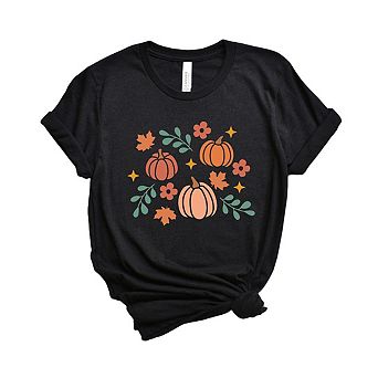 Pastel Pumpkins Short Sleeve Graphic Tee