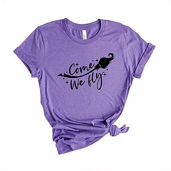 Come We Fly Broom Short Sleeve Graphic Tee