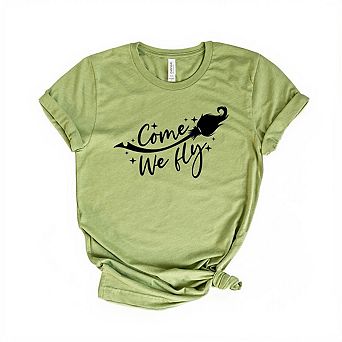 Come We Fly Broom Short Sleeve Graphic Tee