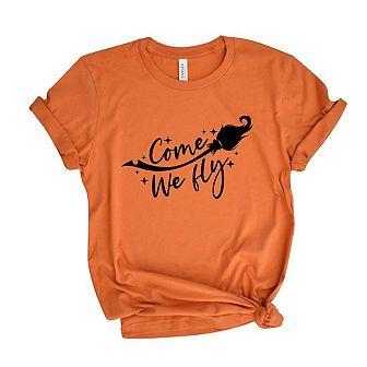 Come We Fly Broom Short Sleeve Graphic Tee