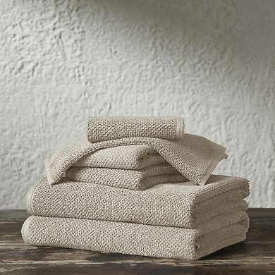 Textured 6 Pack Hand Towels