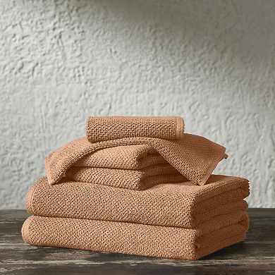 Textured 6 Pack Hand Towels