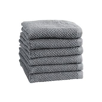 Textured 6 Pack Hand Towels