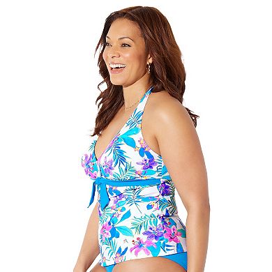 Swimsuits for All Women's Halter Tankini Top