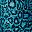 Teal Snake Print