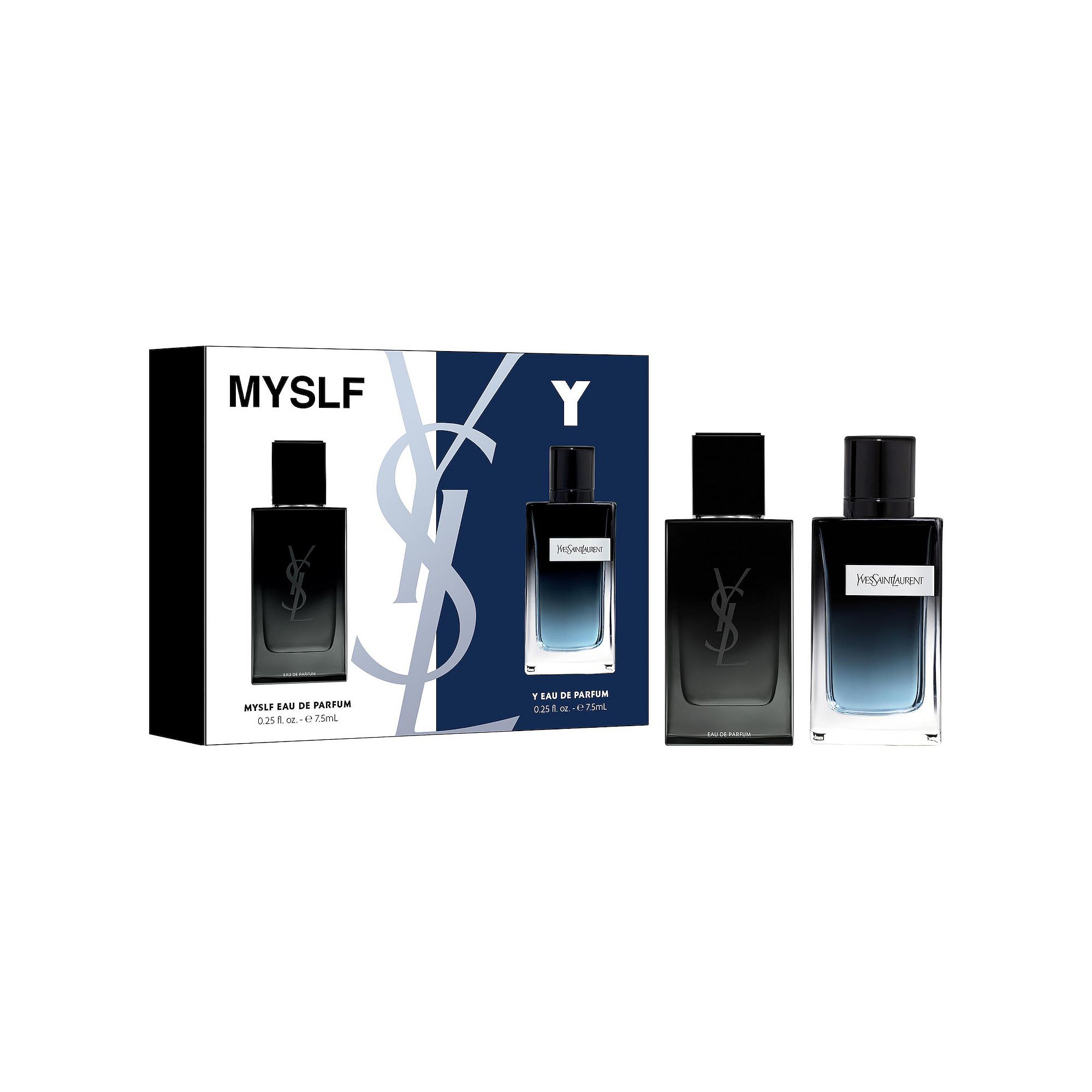 Yves Saint Laurent Mens Mini Cologne Duo Set, Multiline