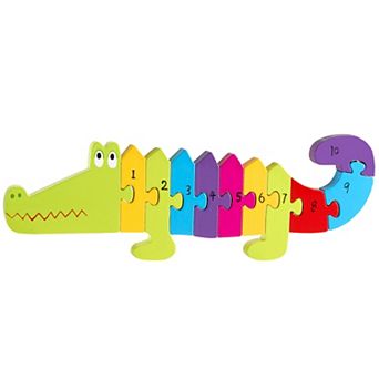 Orange Tree Toys Crocodile Number Puzzle