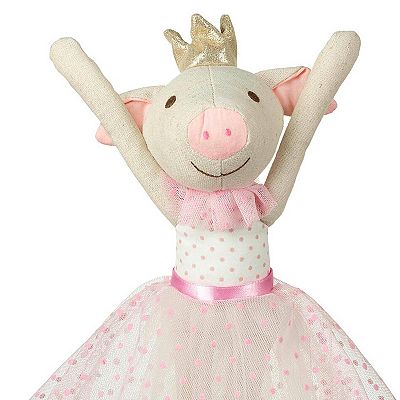 Store Hippo Ragdoll Ballerina Plush Toy Princess,50cm,with Crown,Pink