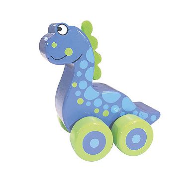 Orange Tree Toys 3-Piece Wooden Dinosaur Push Toys