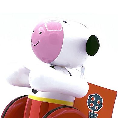 Orange Tree Toys Push & Pull Along Wooden Cow Toy