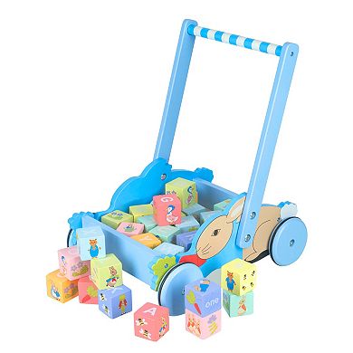 Orange Tree Toys Peter Rabbit Wooden Block Trolley