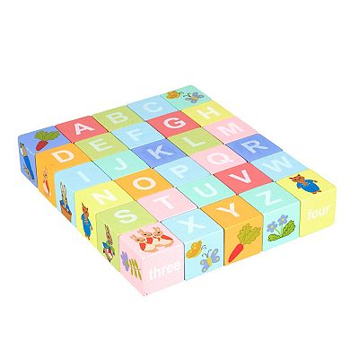 Orange Tree Toys Peter Rabbit Wooden Block Trolley