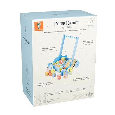 Orange Tree Toys Peter Rabbit Wooden Block Trolley