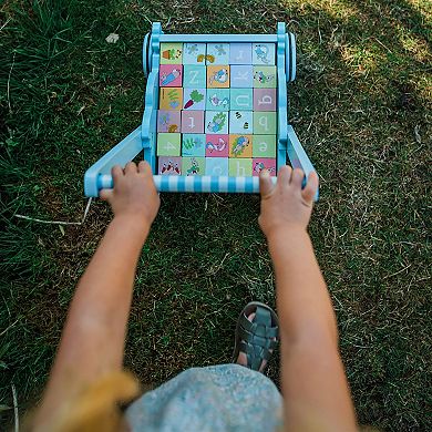 Orange Tree Toys Peter Rabbit Wooden Block Trolley