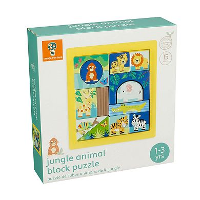Orange Tree Toys Jungle Animals Block Puzzle