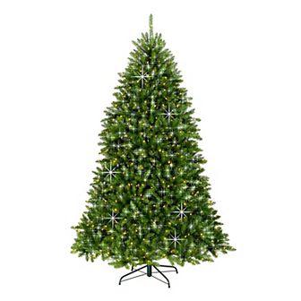 National Tree Company 7.5-ft. Dunhill Fir® Shimmer Tinsel 700-Light Artificial Christmas Tree