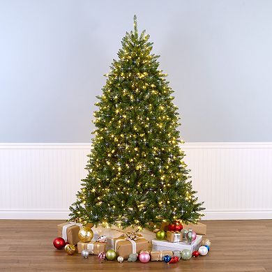 National Tree Company 7.5-ft. Dunhill Fir Shimmer Tinsel 700-Light Artificial Christmas Tree