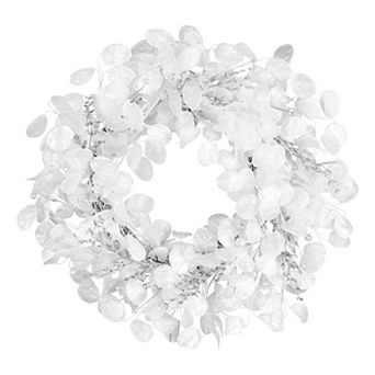 National Tree Company 24 in Winter Frost White Artificial Christmas Wreath