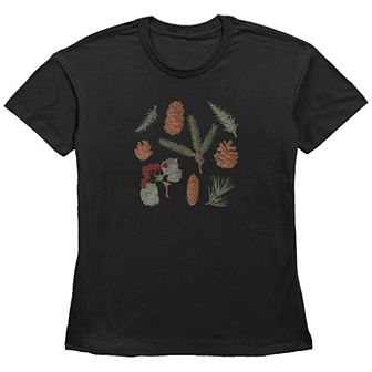 Women's Autumn Pinecones Graphic Tee