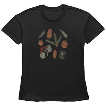 Women's Autumn Pinecones Graphic Tee
