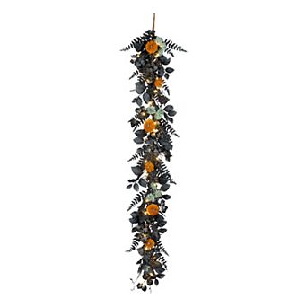 National Tree Company 6-ft. Pre-Lit LED Halloween Pumpkin Artificial Garland
