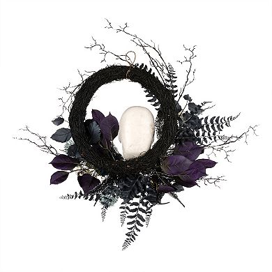 National Tree Company 24-in. Halloween Skull Artificial Wreath