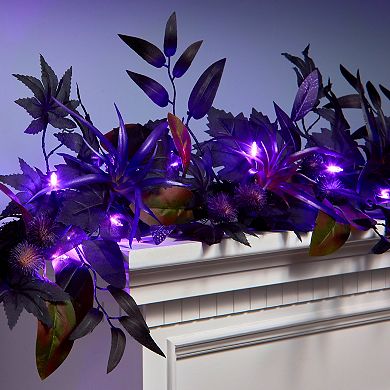 National Tree Company 6-ft. Pre-Lit LED Scare in the Air Halloween Artificial Garland
