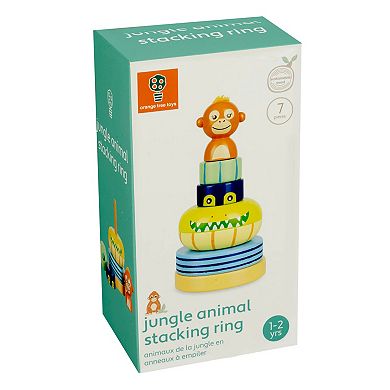 Orange Tree Toys Jungle Animals Wooden Stacking Ring