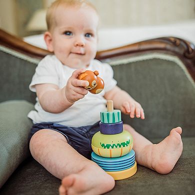 Orange Tree Toys Jungle Animals Wooden Stacking Ring
