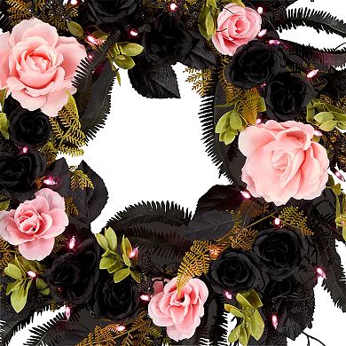 National Tree Company 24-in. LED Cute & Creepy Halloween Artificial Wreath
