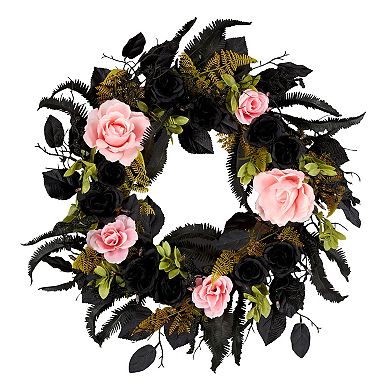 National Tree Company 24-in. LED Cute & Creepy Halloween Artificial Wreath