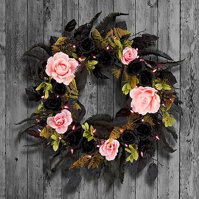 National Tree Company 24-in. LED Cute & Creepy Halloween Artificial Wreath