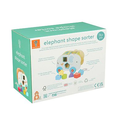 Orange Tree Toys Jungle Elephant Wooden Shape Sorter