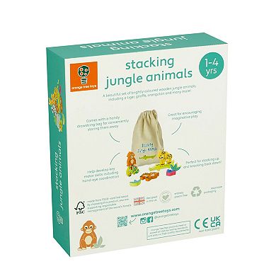 Orange Tree Toys Stacking Jungle Animals
