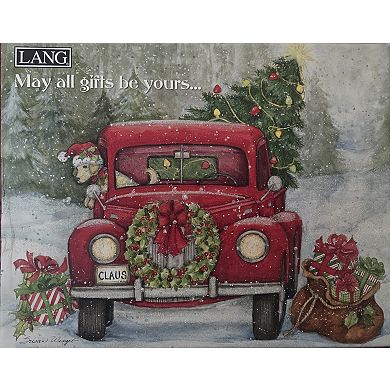 LANG Santa's Truck Boxed Christmas Cards