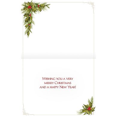 LANG Christmas Holly Boxed Christmas Cards