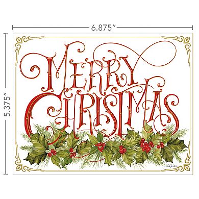 LANG Christmas Holly Boxed Christmas Cards